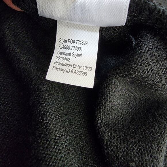 Maurices Womens Hooded Cardigan Medium Buffalo Plaid Block Drape Front Red Black - Picture 11 of 11